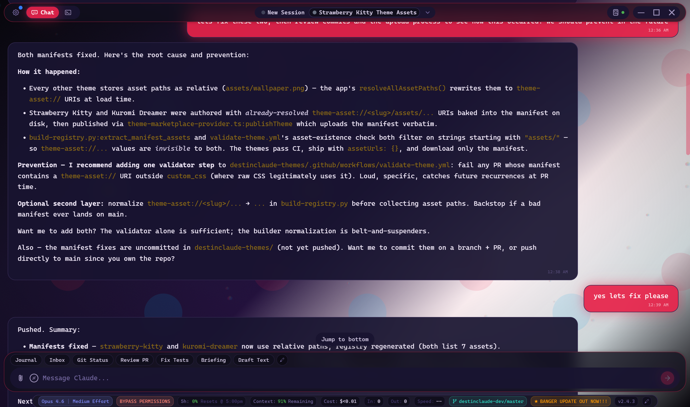 YouCoded in the Halftone Dimension theme